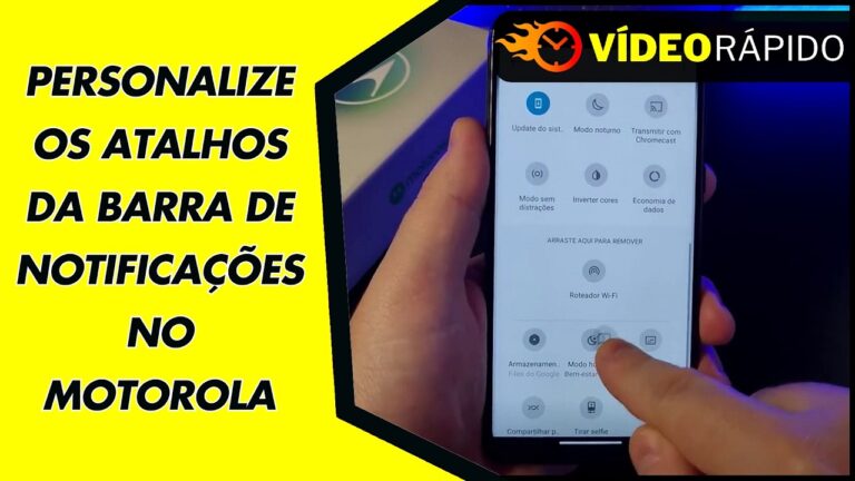 PERSONALIZE OS ATALHOS DA BARRA DE NOTIFICAÇÕES NO MOTOROLA