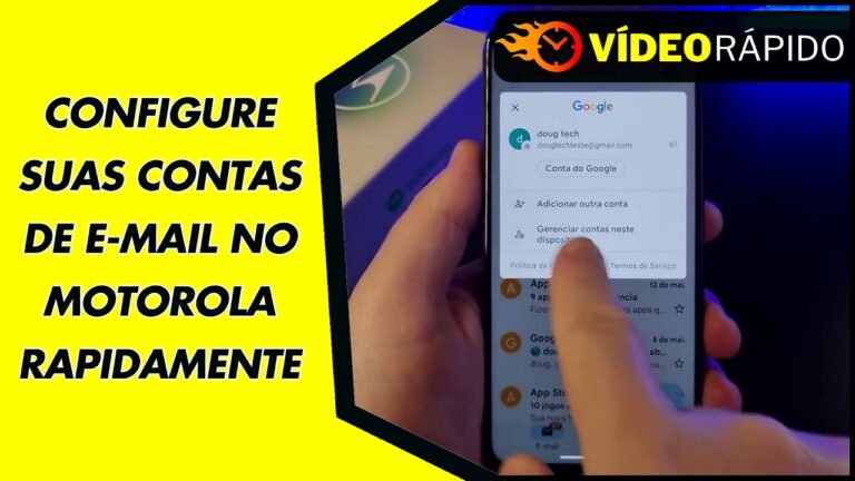 CONFIGURE SUAS CONTAS DE E MAIL NO MOTOROLA RAPIDAMENTE