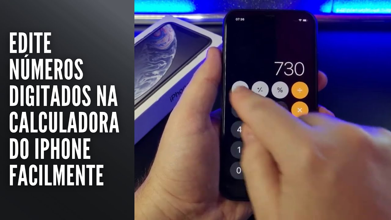 Edite números digitados na calculadora do iPhone facilmente