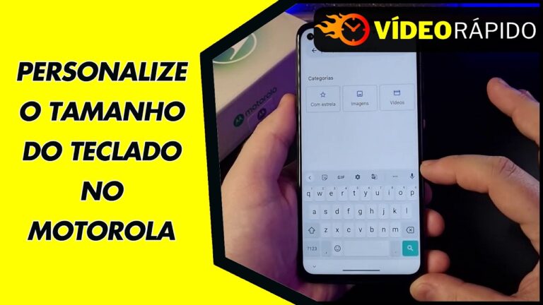 PERSONALIZE O TAMANHO DO TECLADO NO MOTOROLA