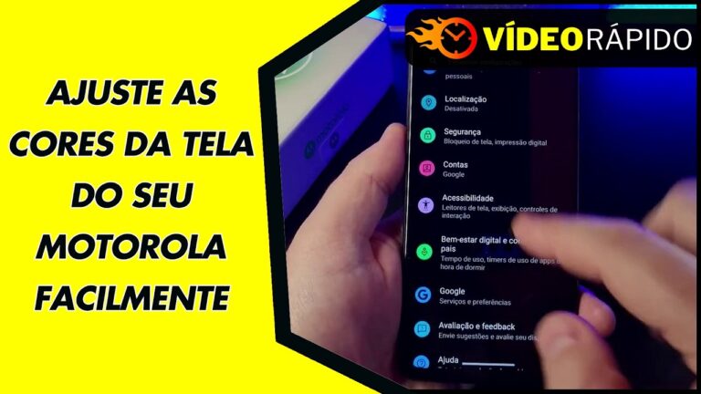 AJUSTE AS CORES DA TELA DO SEU MOTOROLA FACILMENTE