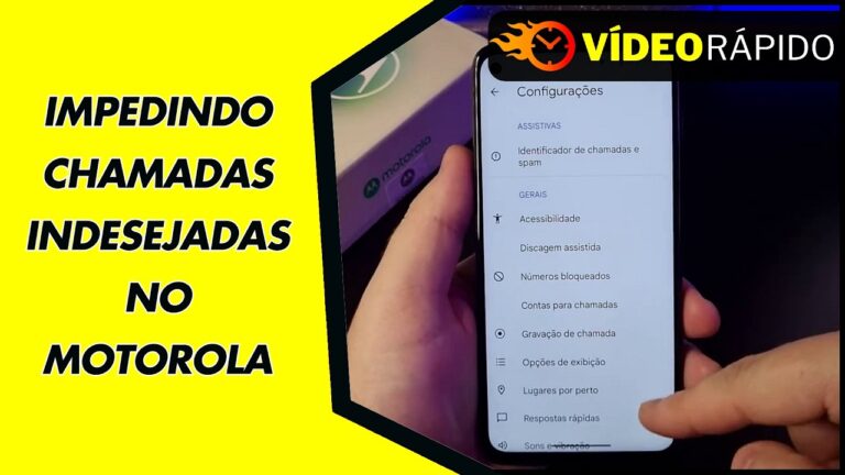 IMPEDINDO CHAMADAS INDESEJADAS NO MOTOROLA