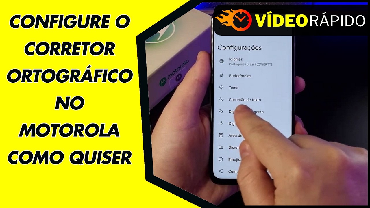 CONFIGURE O CORRETOR ORTOGRÁFICO NO MOTOROLA COMO QUISER