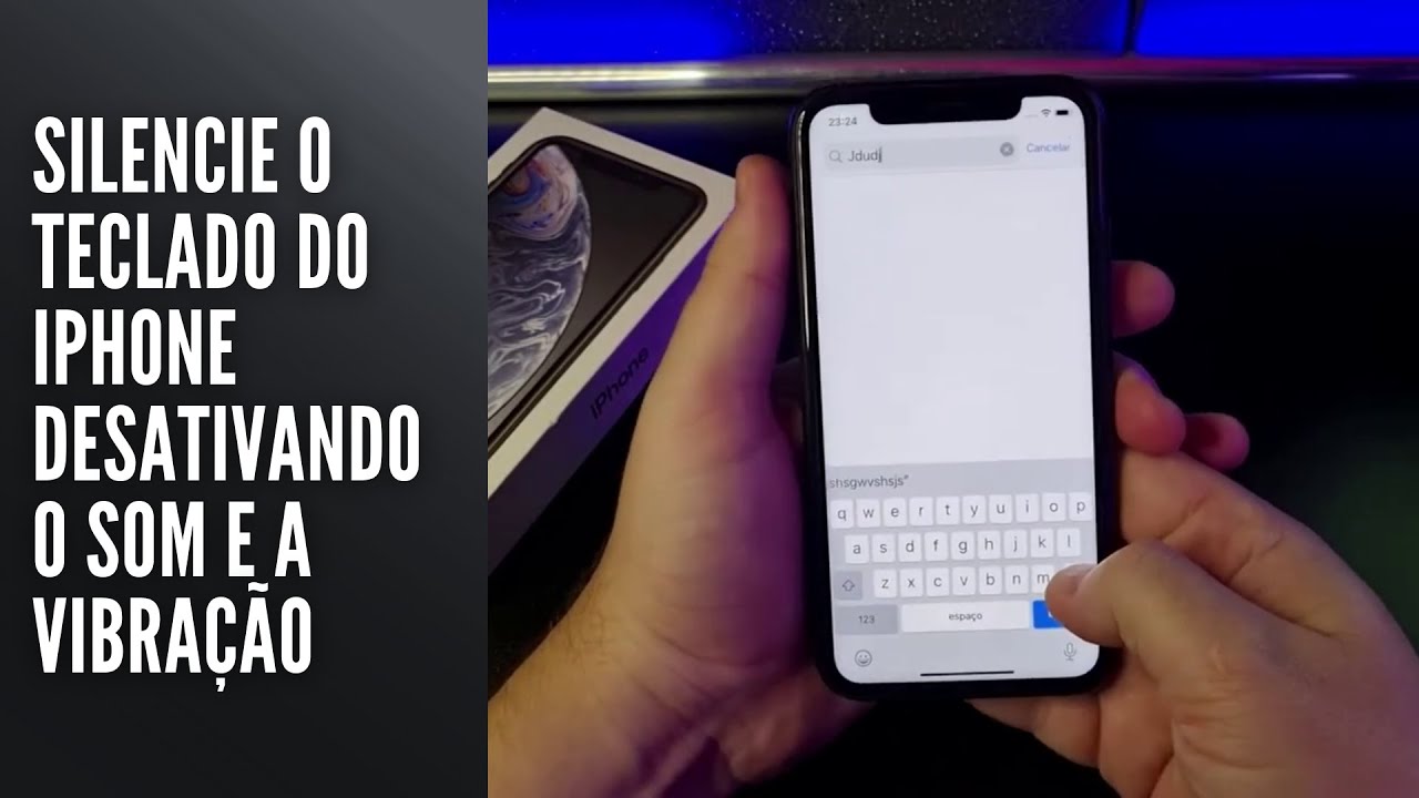 Silencie o teclado do iPhone desativando o som e a vibração