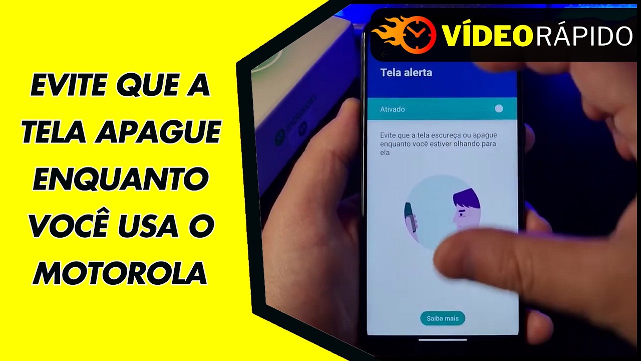 EVITE QUE A TELA APAGUE ENQUANTO VOCÊ USA O MOTOROLA