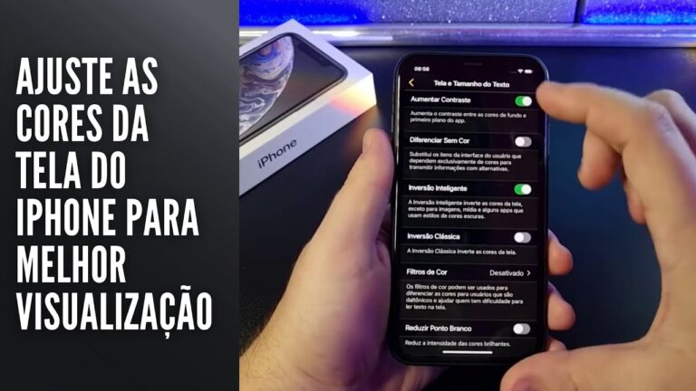 Ajuste as cores da tela do iPhone para melhor visualização