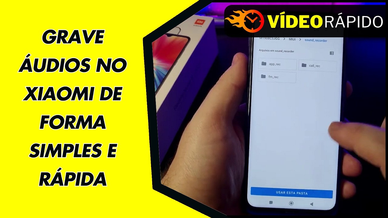 GRAVE ÁUDIOS NO XIAOMI DE FORMA SIMPLES E RÁPIDA