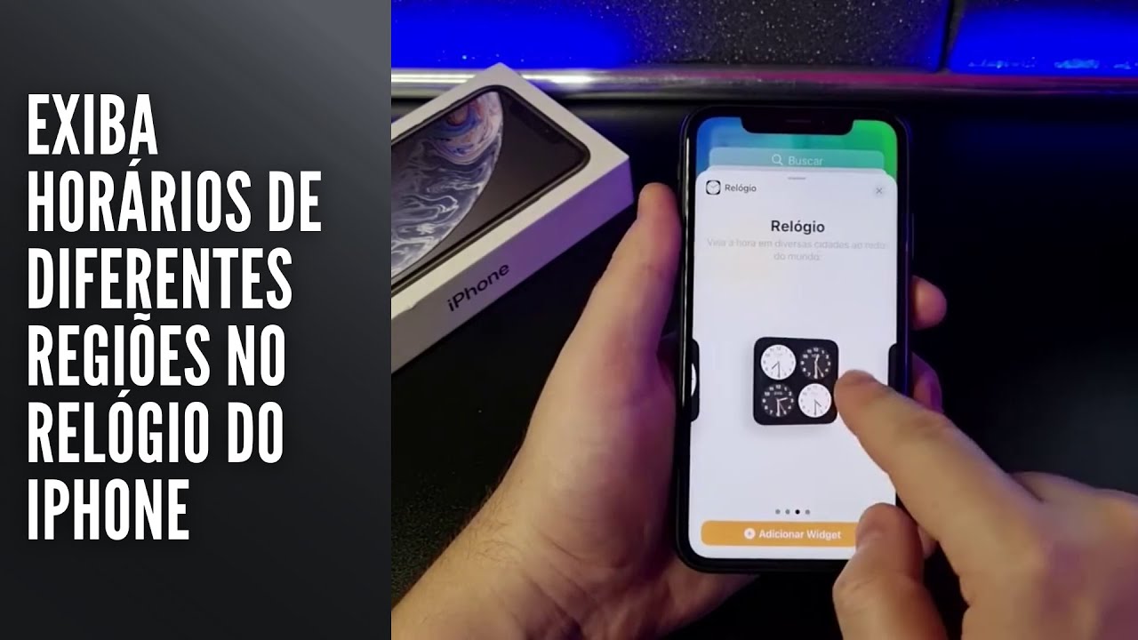 Exiba horários de diferentes regiões no relógio do iPhone