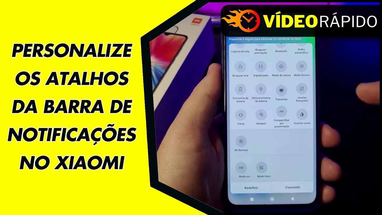 PERSONALIZE OS ATALHOS DA BARRA DE NOTIFICAÇÕES NO XIAOMI