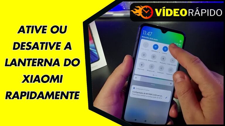 ATIVE OU DESATIVE A LANTERNA DO XIAOMI RAPIDAMENTE