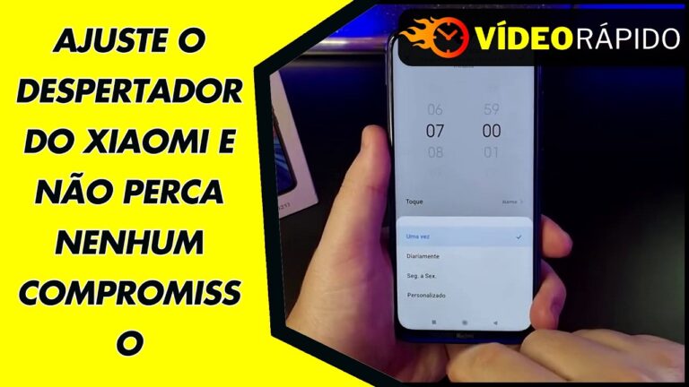 AJUSTE O DESPERTADOR DO XIAOMI E NÃO PERCA NENHUM COMPROMISSO