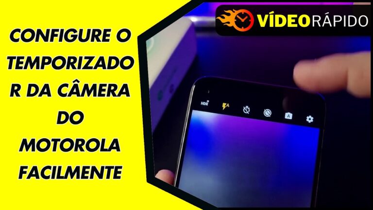 CONFIGURE O TEMPORIZADOR DA CÂMERA DO MOTOROLA FACILMENTE