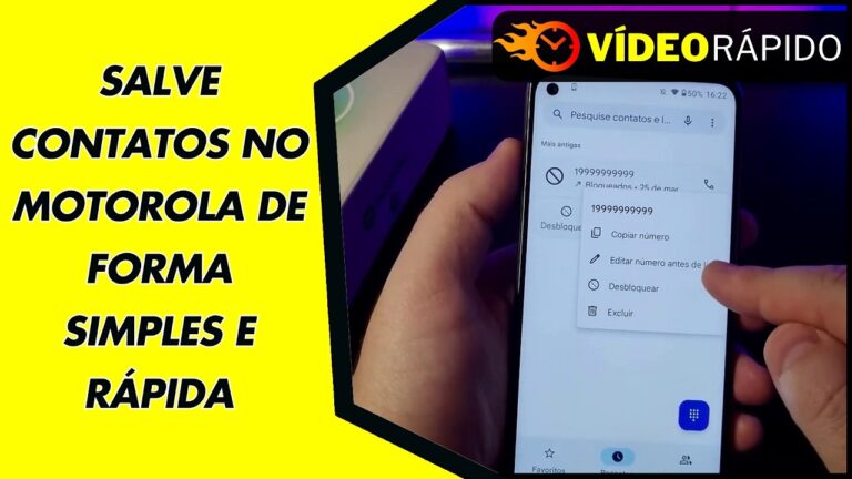SALVE CONTATOS NO MOTOROLA DE FORMA SIMPLES E RÁPIDA