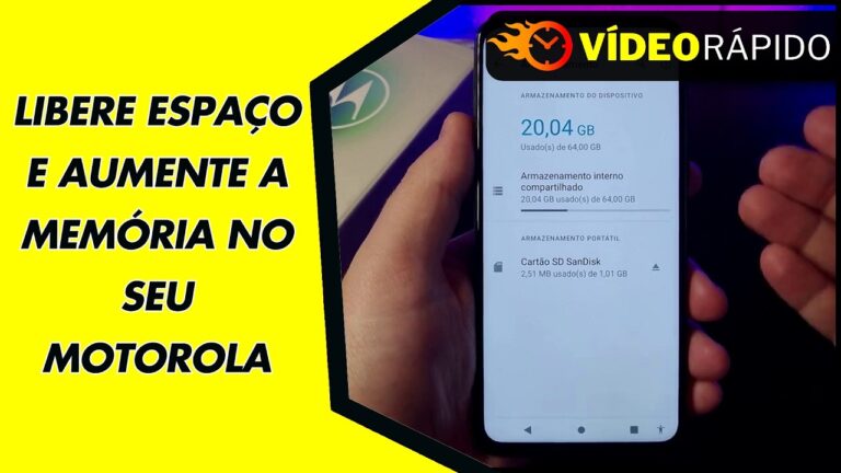 LIBERE ESPAÇO E AUMENTE A MEMÓRIA NO SEU MOTOROLA