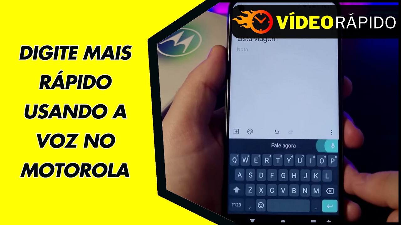 DIGITE MAIS RÁPIDO USANDO A VOZ NO MOTOROLA