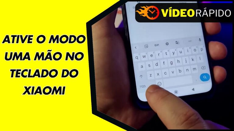 ATIVE O MODO UMA MÃO NO TECLADO DO XIAOMI