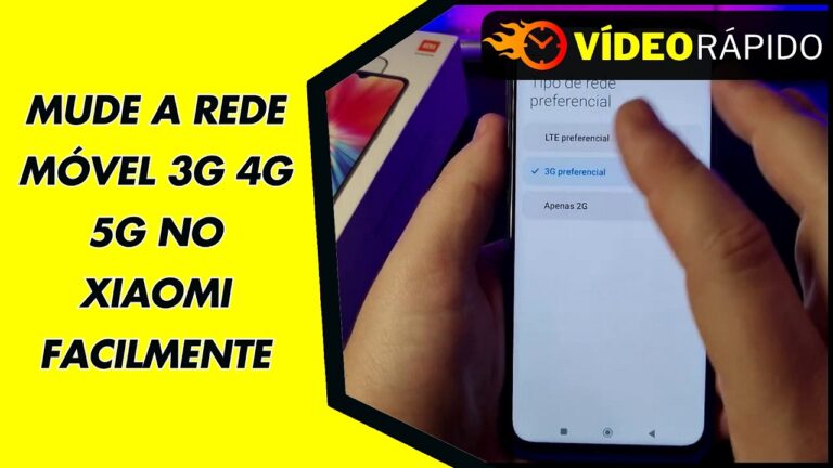 MUDE A REDE MÓVEL 3G 4G 5G NO XIAOMI FACILMENTE