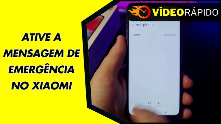 ATIVE A MENSAGEM DE EMERGÊNCIA NO XIAOMI