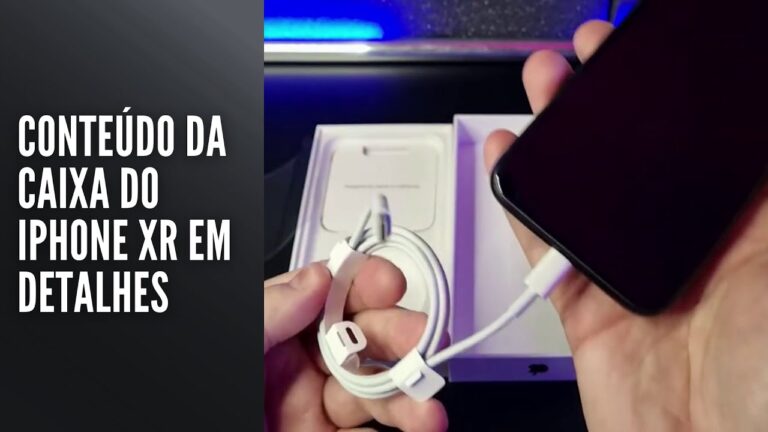 Conteúdo da caixa do iPhone XR em detalhes