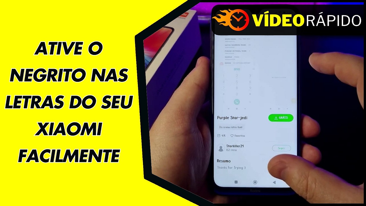 ATIVE O NEGRITO NAS LETRAS DO SEU XIAOMI FACILMENTE