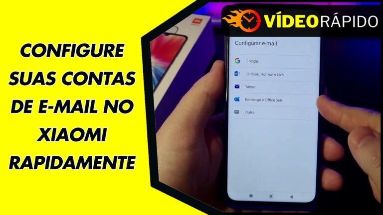 CONFIGURE SUAS CONTAS DE E MAIL NO XIAOMI RAPIDAMENTE