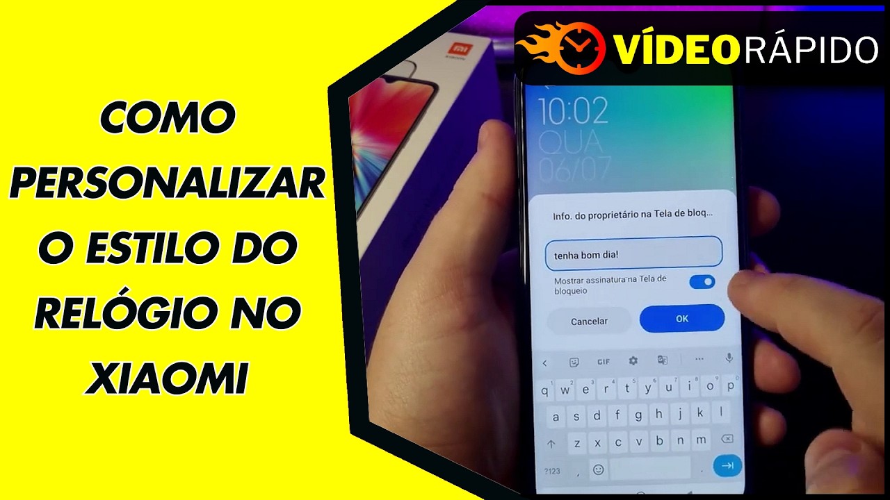 COMO PERSONALIZAR O ESTILO DO RELÓGIO NO XIAOMI COMO PERSONALIZAR O ESTILO DO RELÓGIO NO XIAOMI