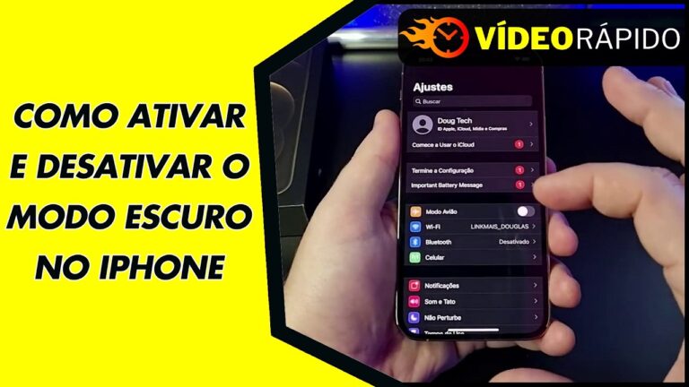 COMO ATIVAR E DESATIVAR O MODO ESCURO NO IPHONE