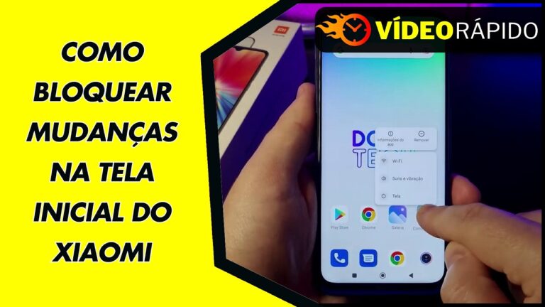 COMO BLOQUEAR MUDANÇAS NA TELA INICIAL DO XIAOMI