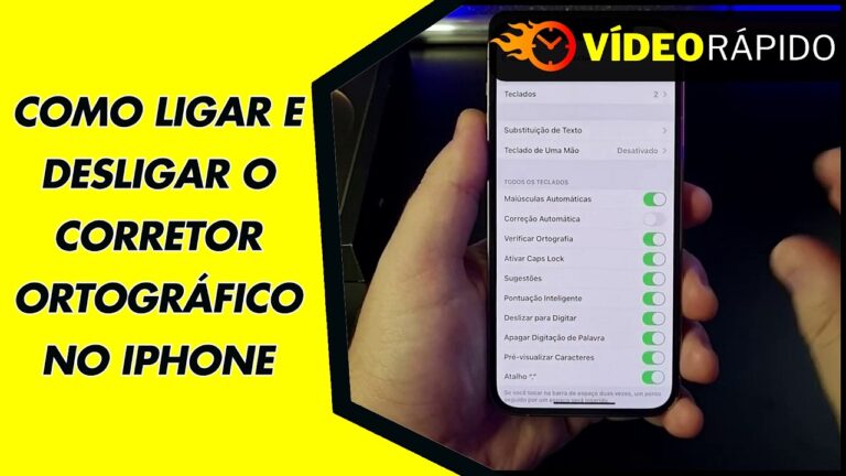 COMO LIGAR E DESLIGAR O CORRETOR ORTOGRÁFICO NO IPHONE