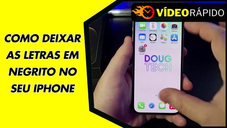 COMO DEIXAR AS LETRAS EM NEGRITO NO SEU IPHONE