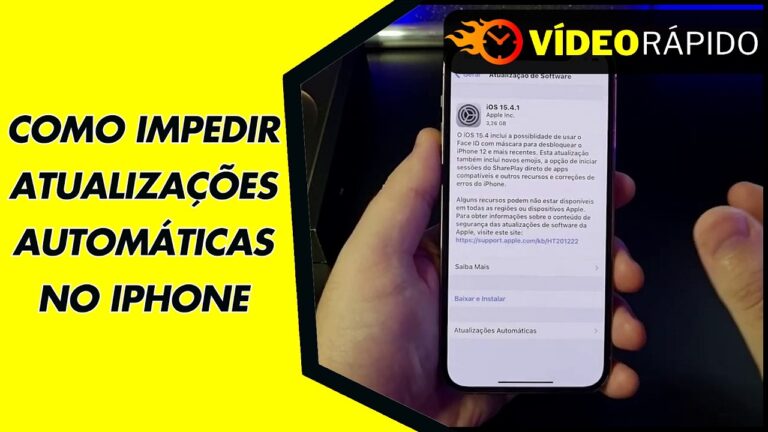 COMO IMPEDIR ATUALIZAÇÕES AUTOMÁTICAS NO IPHONE