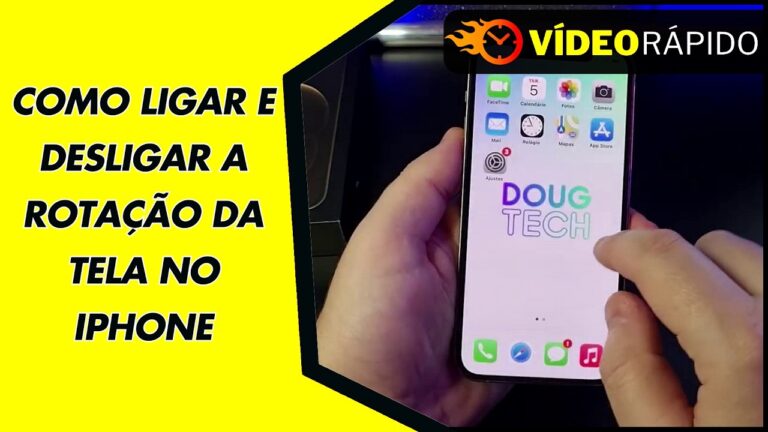 COMO LIGAR E DESLIGAR A ROTAÇÃO DA TELA NO IPHONE