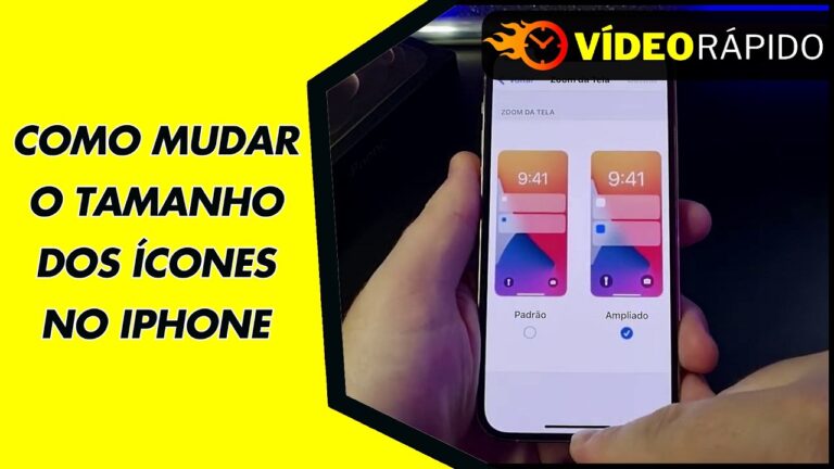 COMO MUDAR O TAMANHO DOS ÍCONES NO IPHONE