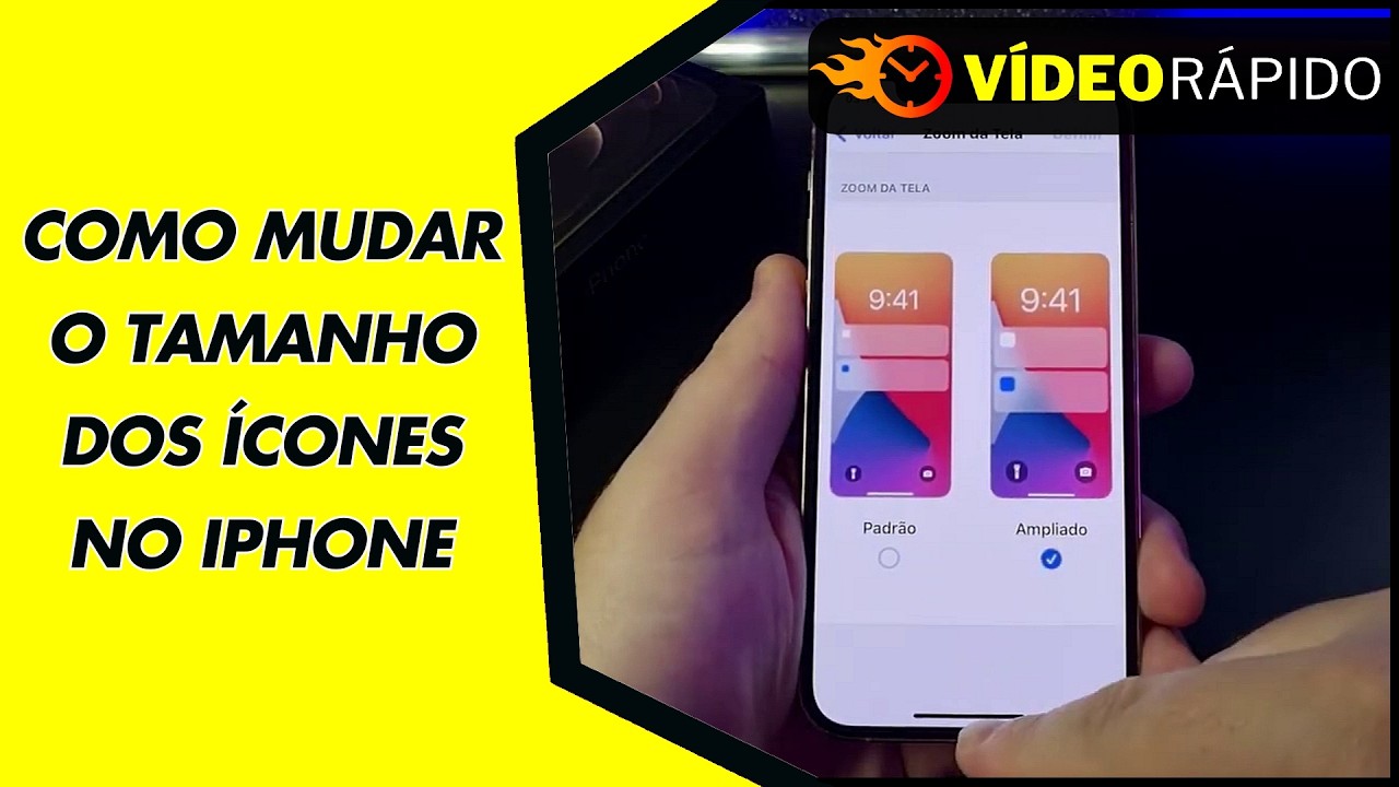 COMO MUDAR O TAMANHO DOS ÍCONES NO IPHONE COMO MUDAR O TAMANHO DOS ÍCONES NO IPHONE