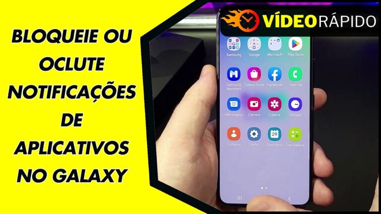 BLOQUEIE OU OCLUTE NOTIFICAÇÕES DE APLICATIVOS NO GALAXY