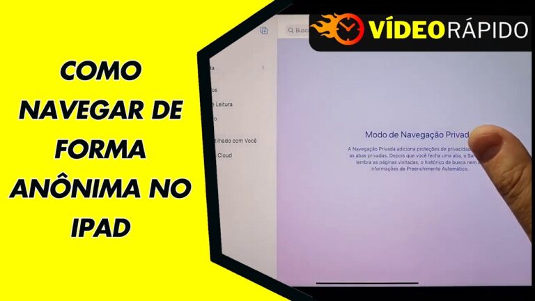 COMO NAVEGAR DE FORMA ANÔNIMA NO IPAD