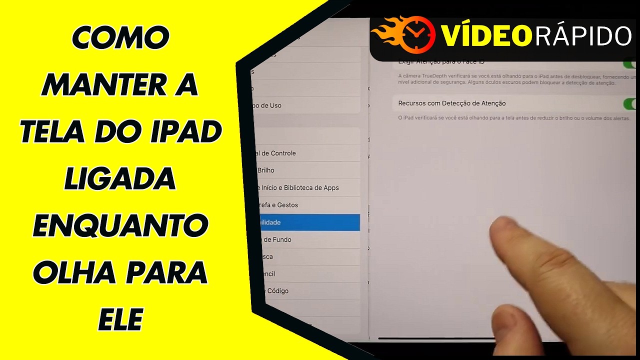 COMO MANTER A TELA DO IPAD LIGADA ENQUANTO OLHA PARA ELE