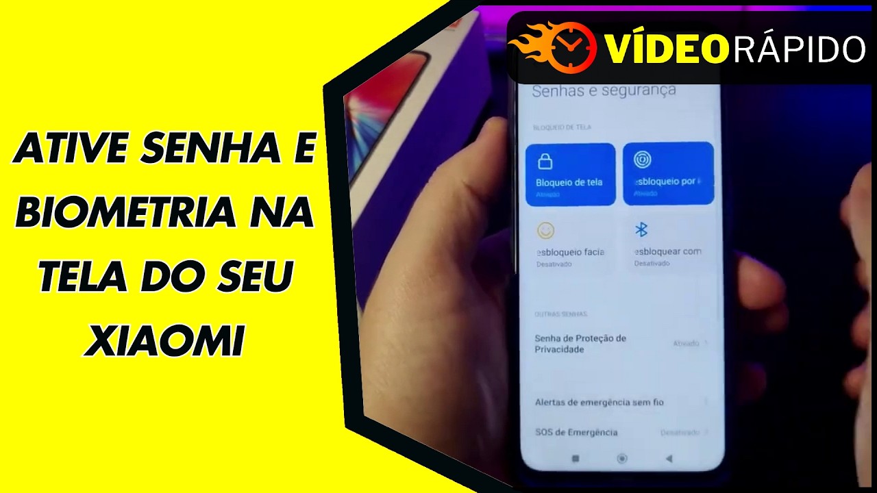 ATIVE SENHA E BIOMETRIA NA TELA DO SEU XIAOMI ATIVE SENHA E BIOMETRIA NA TELA DO SEU XIAOMI