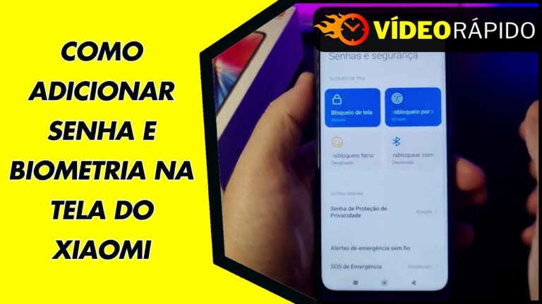 COMO ADICIONAR SENHA E BIOMETRIA NA TELA DO XIAOMI