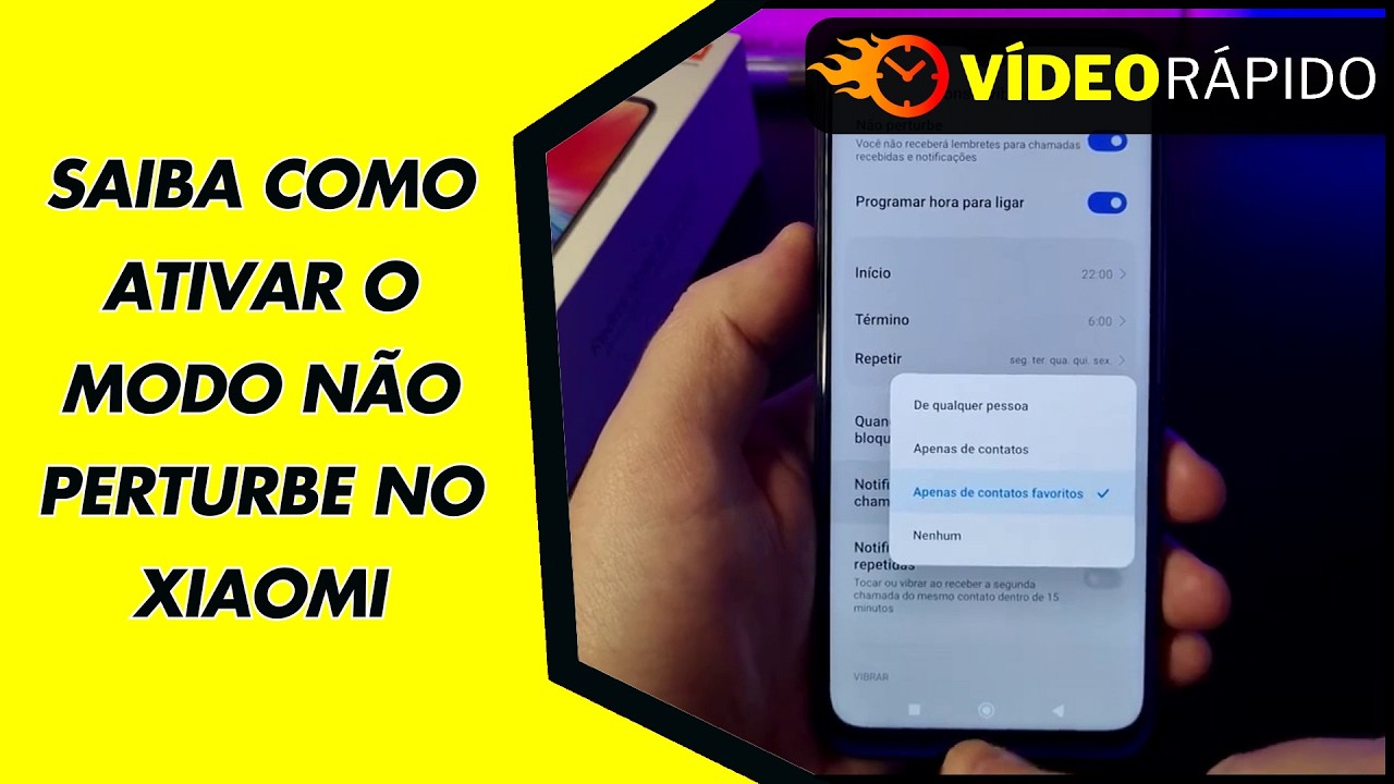 SAIBA COMO ATIVAR O MODO NÃO PERTURBE NO XIAOMI