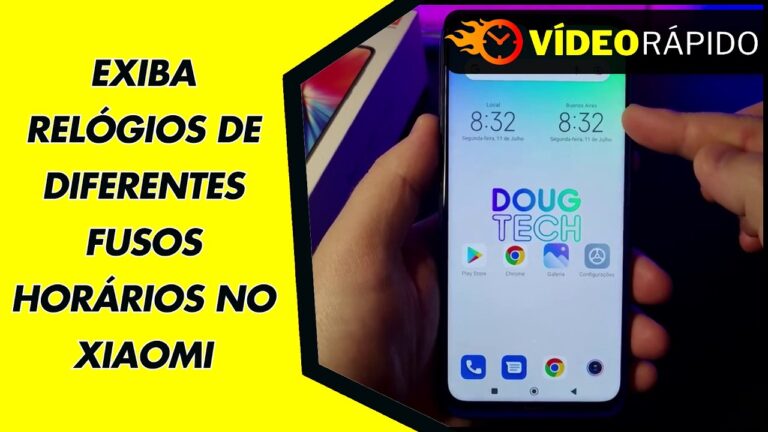 EXIBA RELÓGIOS DE DIFERENTES FUSOS HORÁRIOS NO XIAOMI