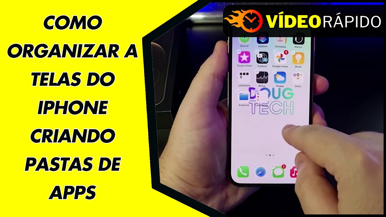 COMO ORGANIZAR A TELAS DO IPHONE CRIANDO PASTAS DE APPS