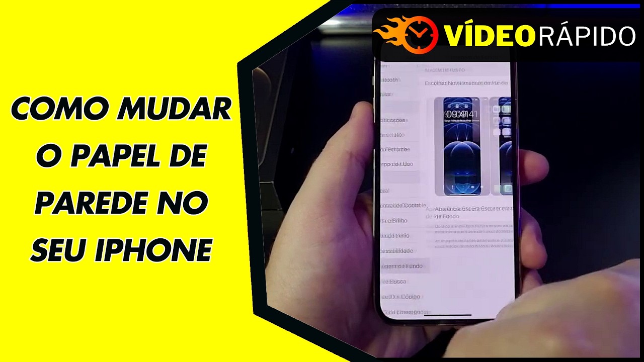 COMO MUDAR O PAPEL DE PAREDE NO SEU IPHONE