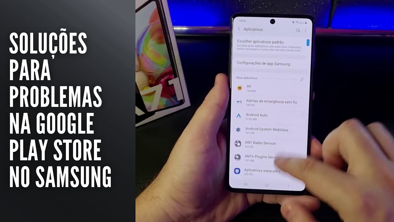 Soluções para problemas na Google Play Store no Samsung