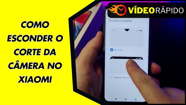 COMO ESCONDER O CORTE DA CÂMERA NO XIAOMI
