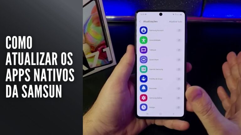 Como ATUALIZAR os Apps NATIVOS da SAMSUNG