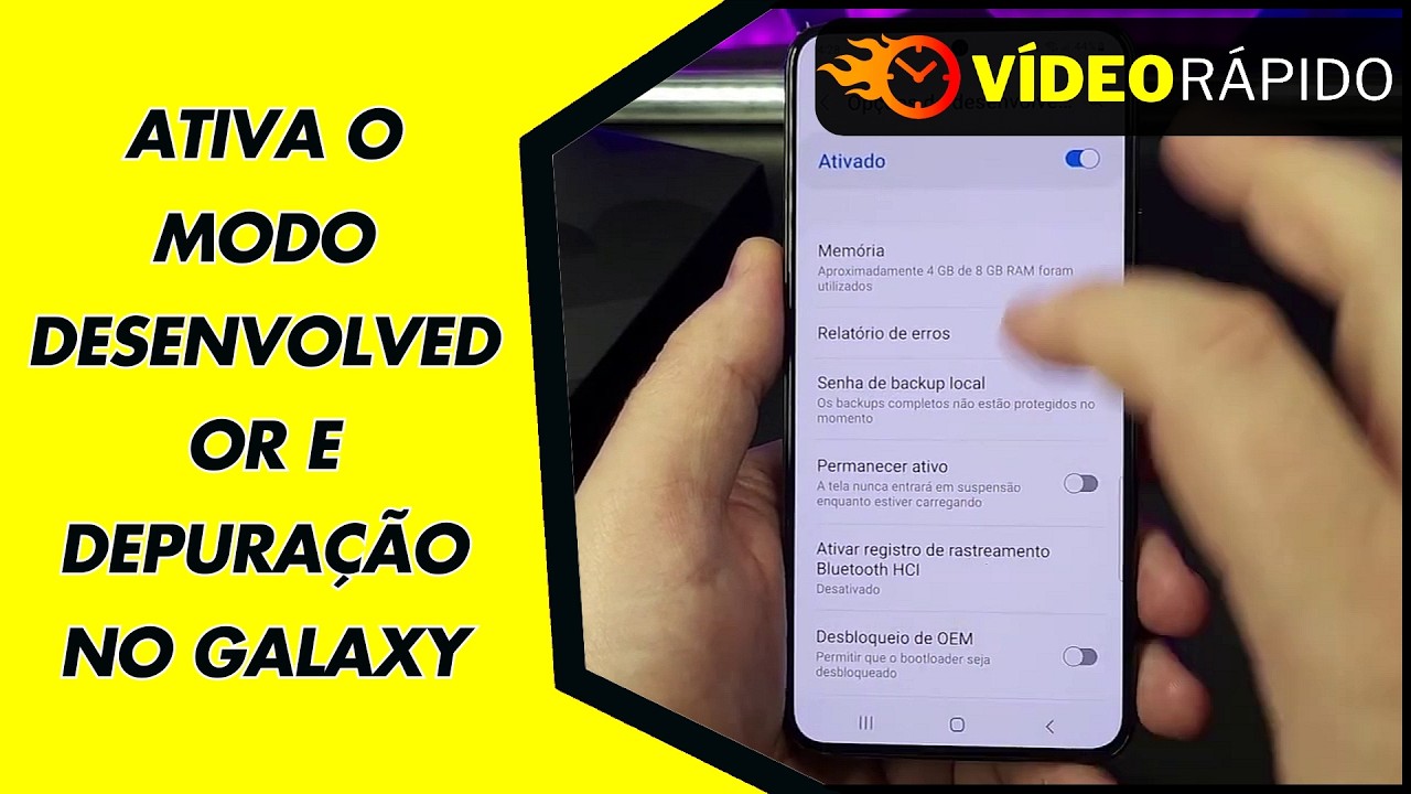 ATIVA O MODO DESENVOLVEDOR E DEPURAÇÃO NO GALAXY
