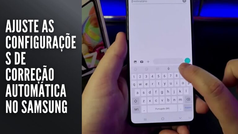 Ajuste as configurações de correção automática no Samsung