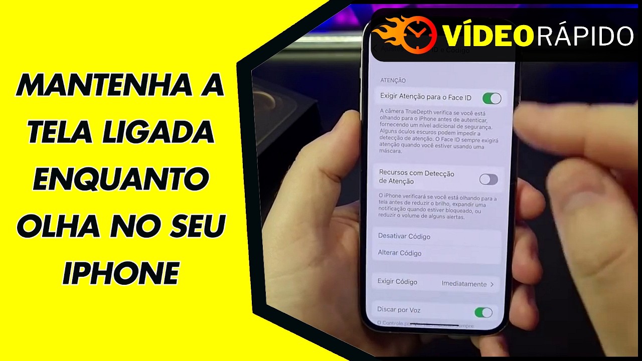 MANTENHA A TELA LIGADA ENQUANTO OLHA NO SEU IPHONE