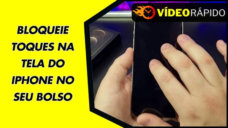 BLOQUEIE TOQUES NA TELA DO IPHONE NO SEU BOLSO
